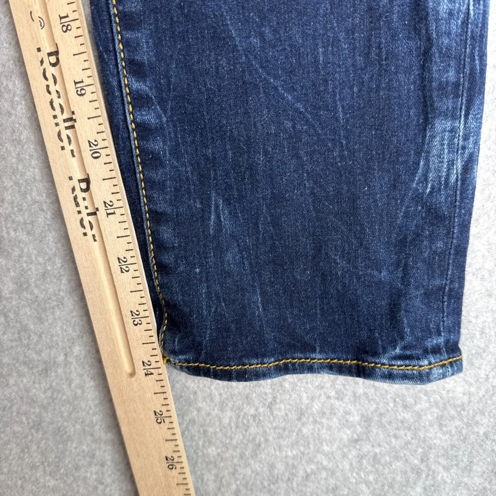 BKE Buckle Jeans Womens 29x24 (31x24) Blue Denim Crop Stella Low Rise Straight